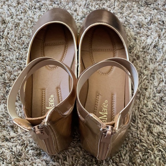Rose Gold Ballet Flats - Picture 5 of 7